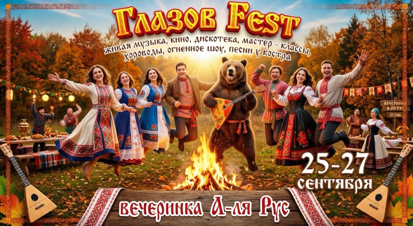 Глазов Fest — вечеринка А-ля Рус, 25–27 сентября